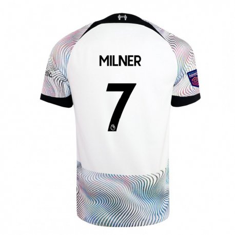 Kandiny Muži James Milner #7 Biela Farebná Dresy Idegenbeli Csapatmez 2022/23 Triĭká