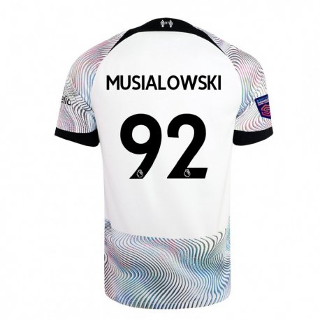 Kandiny Muži Mateusz Musialowski #92 Biela Farebná Dresy Idegenbeli Csapatmez 2022/23 Triĭká