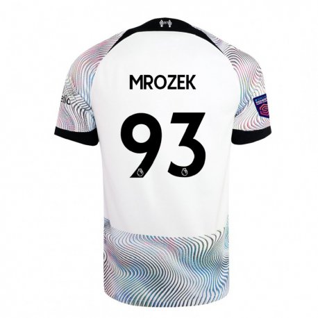 Kandiny Muži Fabian Mrozek #93 Biela Farebná Dresy Idegenbeli Csapatmez 2022/23 Triĭká