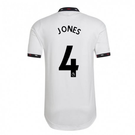 Kandiny Muži Phil Jones #4 Biely Dresy Idegenbeli Csapatmez 2022/23 Triĭká