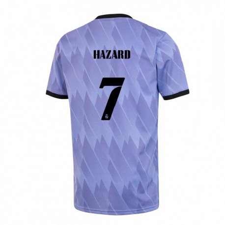 Kandiny Muži Eden Hazard #7 Fialová Čierna Dresy Idegenbeli Csapatmez 2022/23 Triĭká