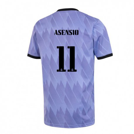 Kandiny Muži Marco Asensio #11 Fialová Čierna Dresy Idegenbeli Csapatmez 2022/23 Triĭká