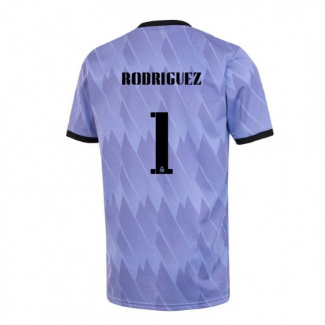 Kandiny Muži Misa Rodriguez #1 Fialová Čierna Dresy Idegenbeli Csapatmez 2022/23 Triĭká