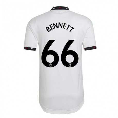 Kandiny Muži Rhys Bennett #66 Biely Dresy Idegenbeli Csapatmez 2022/23 Triĭká