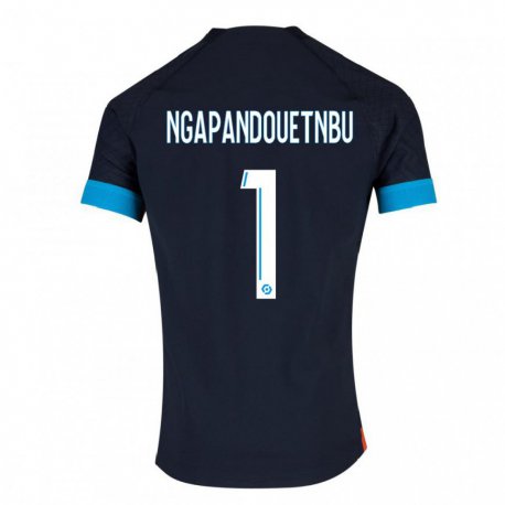 Kandiny Muži Simon Ngapandouetnbu #1 Čierna Olympijská Dresy Idegenbeli Csapatmez 2022/23 Triĭká