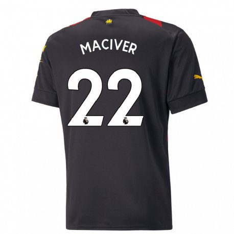 Kandiny Muži Sandy Maciver #22 Čierna Červená Dresy Idegenbeli Csapatmez 2022/23 Triĭká