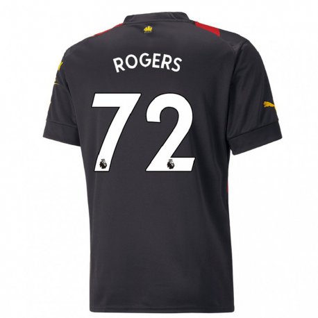 Kandiny Muži Morgan Rogers #72 Čierna Červená Dresy Idegenbeli Csapatmez 2022/23 Triĭká