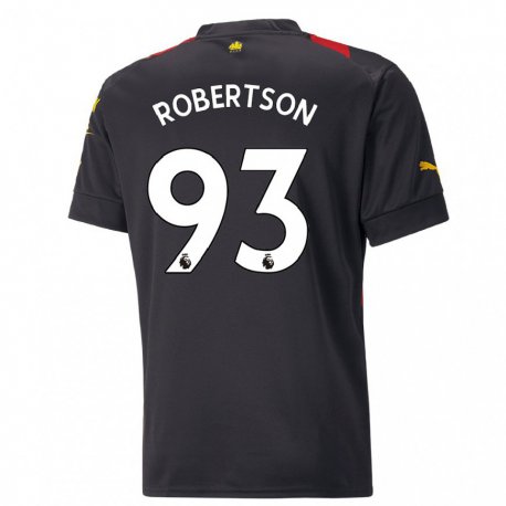 Kandiny Muži Alex Robertson #93 Čierna Červená Dresy Idegenbeli Csapatmez 2022/23 Triĭká