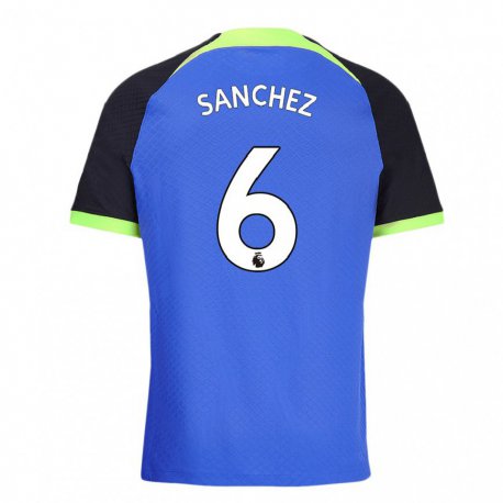 Kandiny Muži Davinson Sanchez #6 Modro Zelená Dresy Idegenbeli Csapatmez 2022/23 Triĭká