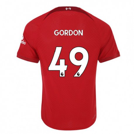 Kandiny Ženy Kaide Gordon #49 Tmavo Červená Dresy Hazai Csapatmez 2022/23 Triĭká