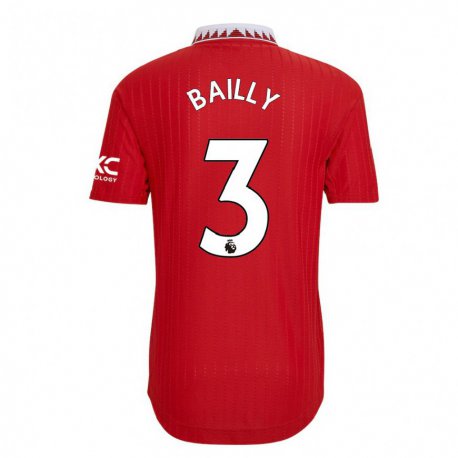 Kandiny Ženy Eric Bailly #3 Červená Dresy Hazai Csapatmez 2022/23 Triĭká