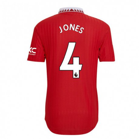 Kandiny Ženy Phil Jones #4 Červená Dresy Hazai Csapatmez 2022/23 Triĭká