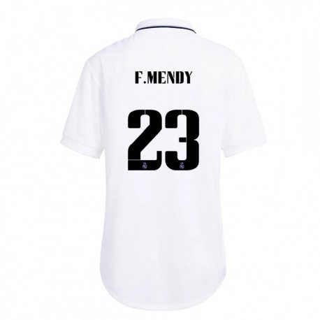 Kandiny Ženy Ferland Mendy #23 Biela Fialová Dresy Hazai Csapatmez 2022/23 Triĭká