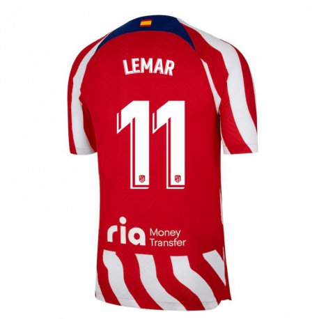 Kandiny Ženy Thomas Lemar #11 Červená Biela Modrá Dresy Hazai Csapatmez 2022/23 Triĭká