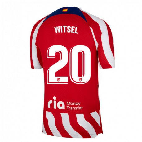 Kandiny Ženy Axel Witsel #20 Červená Biela Modrá Dresy Hazai Csapatmez 2022/23 Triĭká