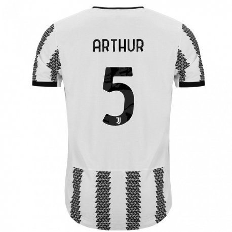 Kandiny Ženy Arthur #5 Biely Čierny Dresy Hazai Csapatmez 2022/23 Triĭká