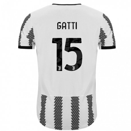 Kandiny Ženy Federico Gatti #15 Biely Čierny Dresy Hazai Csapatmez 2022/23 Triĭká