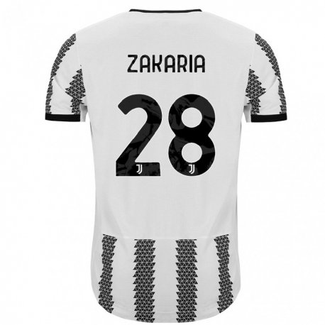Kandiny Ženy Denis Zakaria #28 Biely Čierny Dresy Hazai Csapatmez 2022/23 Triĭká