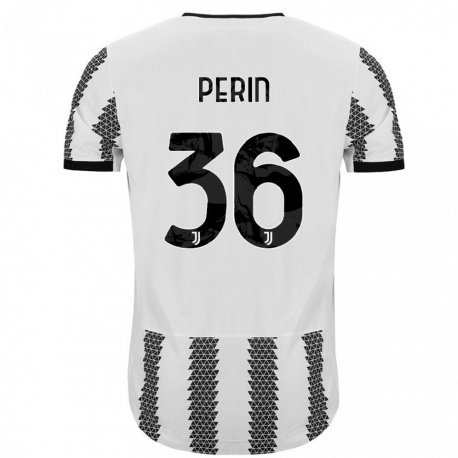 Kandiny Ženy Mattia Perin #36 Biely Čierny Dresy Hazai Csapatmez 2022/23 Triĭká
