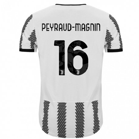Kandiny Ženy Pauline Peyraud-Magnin #16 Biely Čierny Dresy Hazai Csapatmez 2022/23 Triĭká