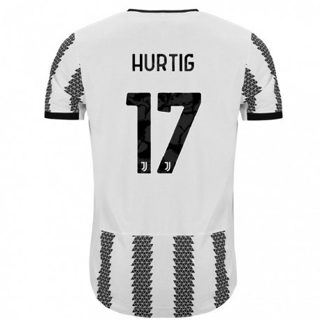 Kandiny Ženy Lina Hurtig #17 Biely Čierny Dresy Hazai Csapatmez 2022/23 Triĭká