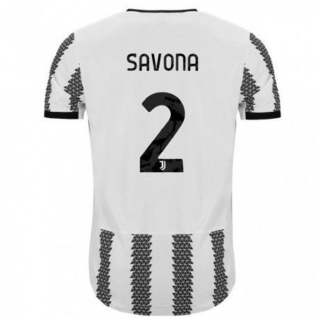 Kandiny Ženy Nicolo Savona #2 Biely Čierny Dresy Hazai Csapatmez 2022/23 Triĭká