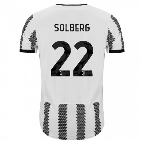 Kandiny Ženy Elias Solberg #22 Biely Čierny Dresy Hazai Csapatmez 2022/23 Triĭká