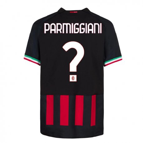 Kandiny Ženy Pietro Parmiggiani #0 Čierna Červená Dresy Hazai Csapatmez 2022/23 Triĭká