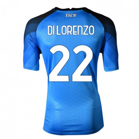 Kandiny Ženy Giovanni Di Lorenzo #22 Tmavomodrá Šedá Dresy Hazai Csapatmez 2022/23 Triĭká