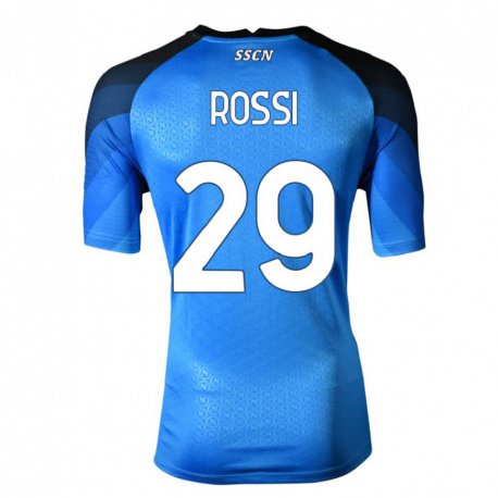 Kandiny Ženy Francesco Rossi #29 Tmavomodrá Šedá Dresy Hazai Csapatmez 2022/23 Triĭká