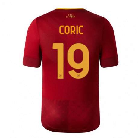 Kandiny Ženy Ante Coric #19 Hnedá Červená Dresy Hazai Csapatmez 2022/23 Triĭká
