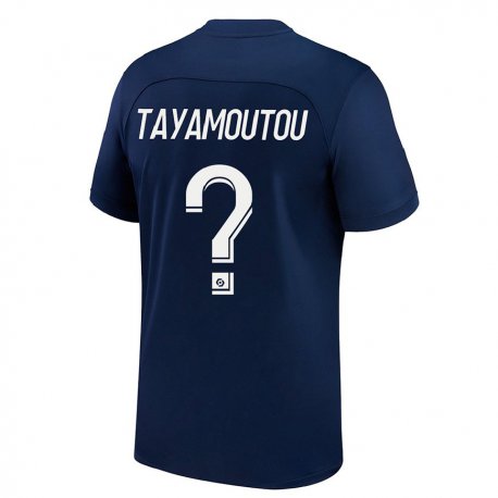 Kandiny Ženy Enzo Tayamoutou #0 Tmavámodrá Červená Dresy Hazai Csapatmez 2022/23 Triĭká