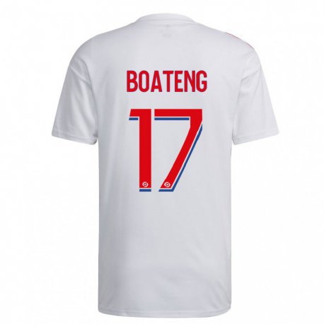 Kandiny Ženy Jerome Boateng #17 Biela Modrá Červená Dresy Hazai Csapatmez 2022/23 Triĭká
