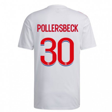 Kandiny Ženy Julian Pollersbeck #30 Biela Modrá Červená Dresy Hazai Csapatmez 2022/23 Triĭká