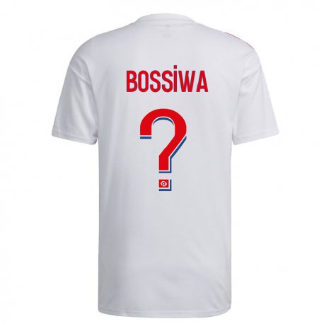 Kandiny Ženy Samuel Bossiwa #0 Biela Modrá Červená Dresy Hazai Csapatmez 2022/23 Triĭká