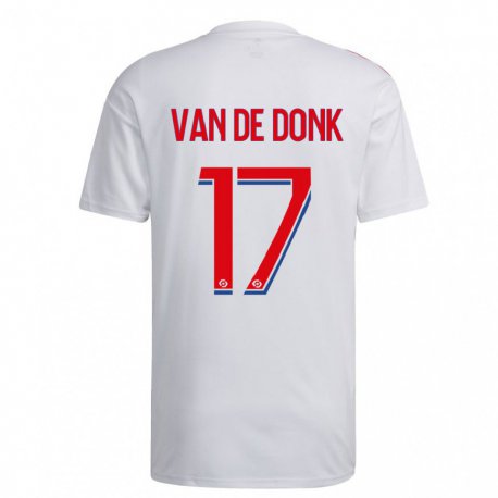 Kandiny Ženy Danielle Van De Donk #17 Biela Modrá Červená Dresy Hazai Csapatmez 2022/23 Triĭká