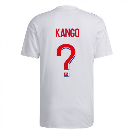 Kandiny Ženy Steeve Kango #0 Biela Modrá Červená Dresy Hazai Csapatmez 2022/23 Triĭká