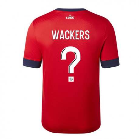 Kandiny Ženy Maxime Wackers #0 Červené Cukrové Jablko Dresy Hazai Csapatmez 2022/23 Triĭká