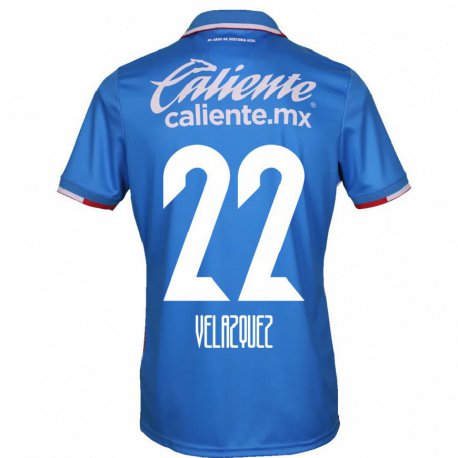 Kandiny Ženy Hireri Velazquez #22 Azúrovo Modrá Dresy Hazai Csapatmez 2022/23 Triĭká