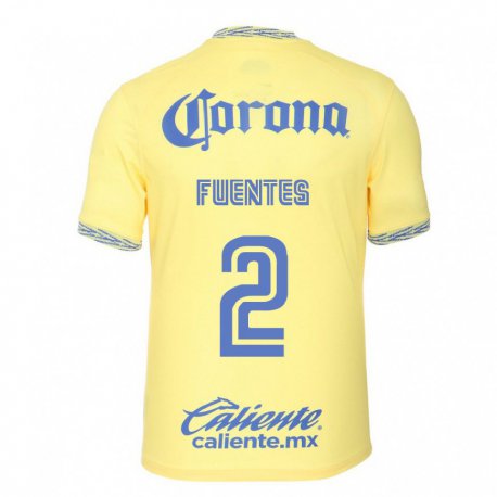 Kandiny Ženy Luis Fuentes #2 Citrónová Žltá Dresy Hazai Csapatmez 2022/23 Triĭká