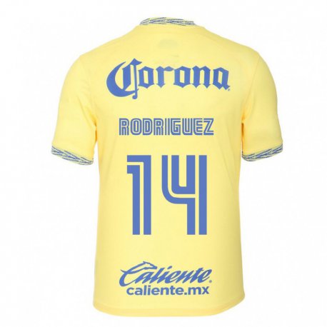 Kandiny Ženy Monica Rodriguez #14 Citrónová Žltá Dresy Hazai Csapatmez 2022/23 Triĭká