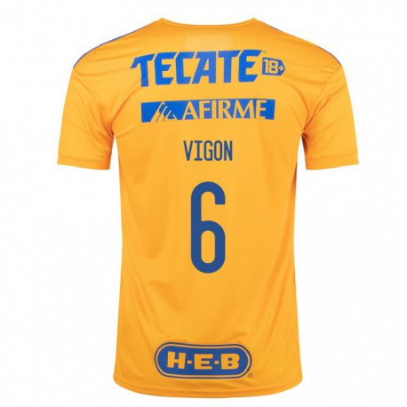 Kandiny Ženy Juan Pablo Vigon #6 Čmeliak Žltý Dresy Hazai Csapatmez 2022/23 Triĭká