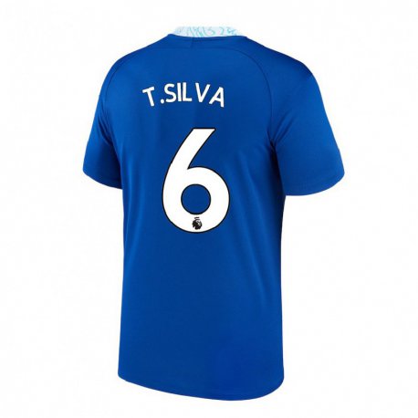 Kandiny Ženy Thiago Silva #6 Tmavomodrá Dresy Hazai Csapatmez 2022/23 Triĭká