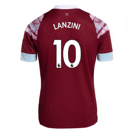 Kandiny Ženy Manuel Lanzini #10 Klaret Dresy Hazai Csapatmez 2022/23 Triĭká