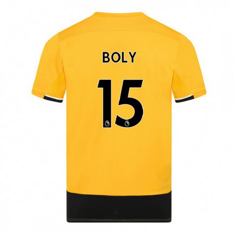 Kandiny Ženy Willy Boly #15 Žltá Čierna Dresy Hazai Csapatmez 2022/23 Triĭká