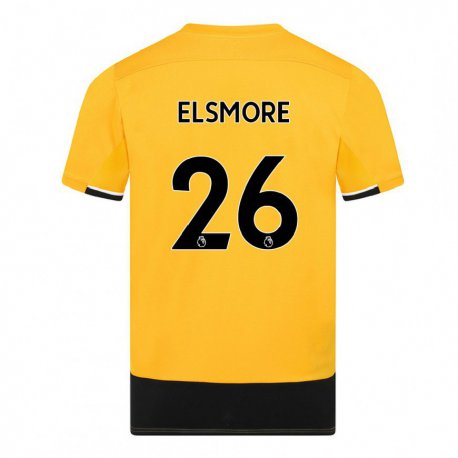 Kandiny Ženy Ria Elsmore #26 Žltá Čierna Dresy Hazai Csapatmez 2022/23 Triĭká