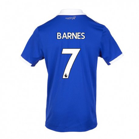 Kandiny Ženy Harvey Barnes #7 Modrá Biela Dresy Hazai Csapatmez 2022/23 Triĭká