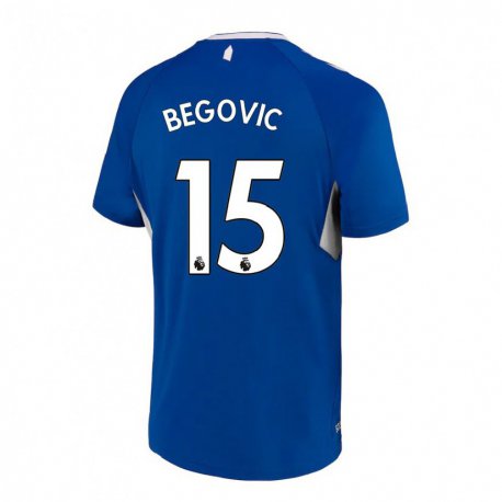 Kandiny Ženy Asmir Begovic #15 Tmavomodrá Biela Dresy Hazai Csapatmez 2022/23 Triĭká