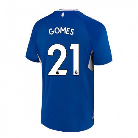 Kandiny Ženy Andre Gomes #21 Tmavomodrá Biela Dresy Hazai Csapatmez 2022/23 Triĭká