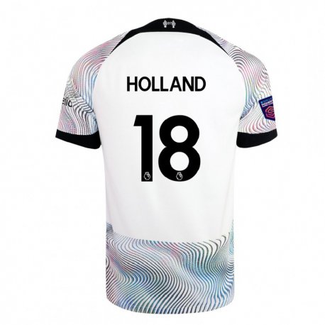 Kandiny Ženy Ceri Holland #18 Biela Farebná Dresy Idegenbeli Csapatmez 2022/23 Triĭká